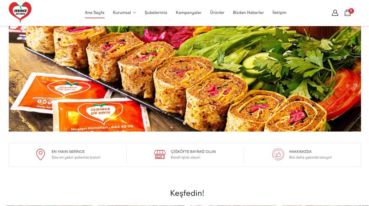 Serince Çiğ Köfte Web Sitesini Yeniledi Serince Çiğ Köfte Web Sitesini Yeniledi